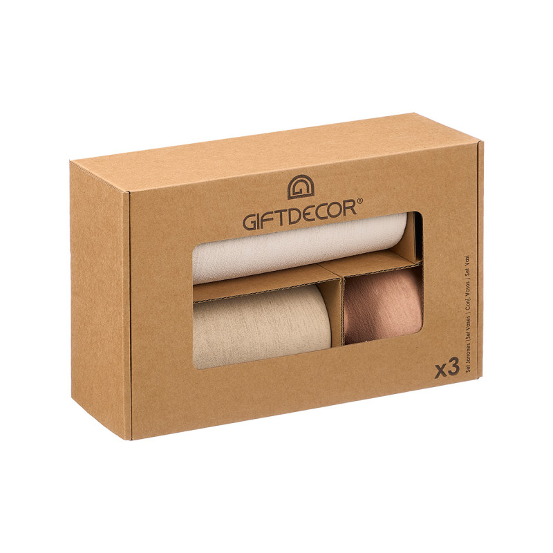 CONJUNTO 3 VASOS ANFORA SORTS 3 COR