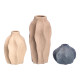 SET 3 WAVES VASES ASSORTED 3 COLORS