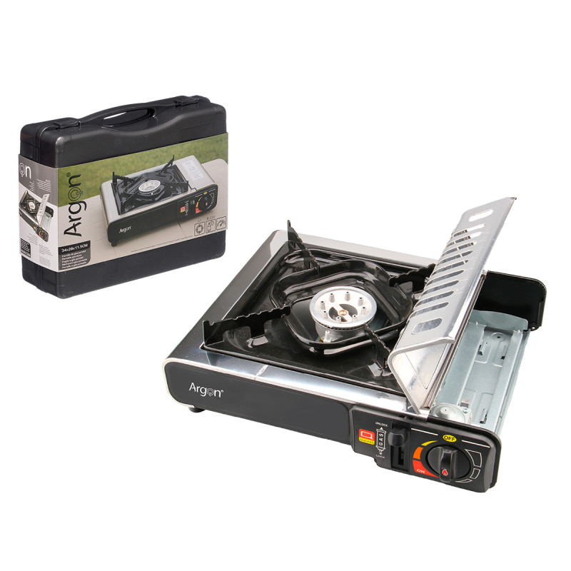 HORNILLO GAS PORTATIL METAL NEGRO 