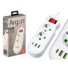 MULTIFUCTION  POWER STRIP 2 3 OUTLET SWITCH 2500W 