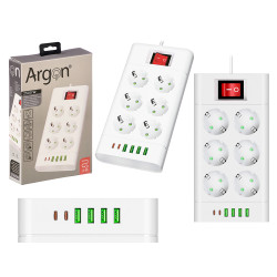 REGUA MULTIFUNCOES 6 TOMADAS INTERRUPTOR 2500W BR