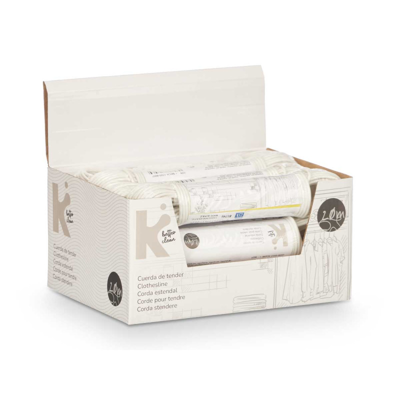 CORDE A LINGE 20 METRES BLANCHE 
