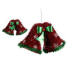 CAMPANAS NAVIDEÑAS ESPUMILLON ROJO VERDE