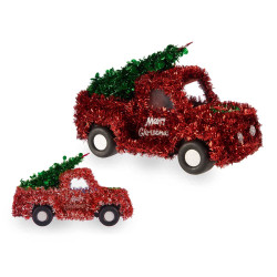 AUTO DI NATALE DECORAZIONE . ROSSO
