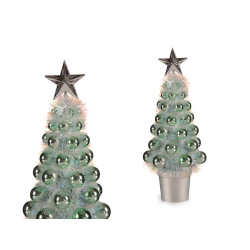 ÁRVORE NATAL IRIDESCENTE BOLAS PEQUENA MENTA 