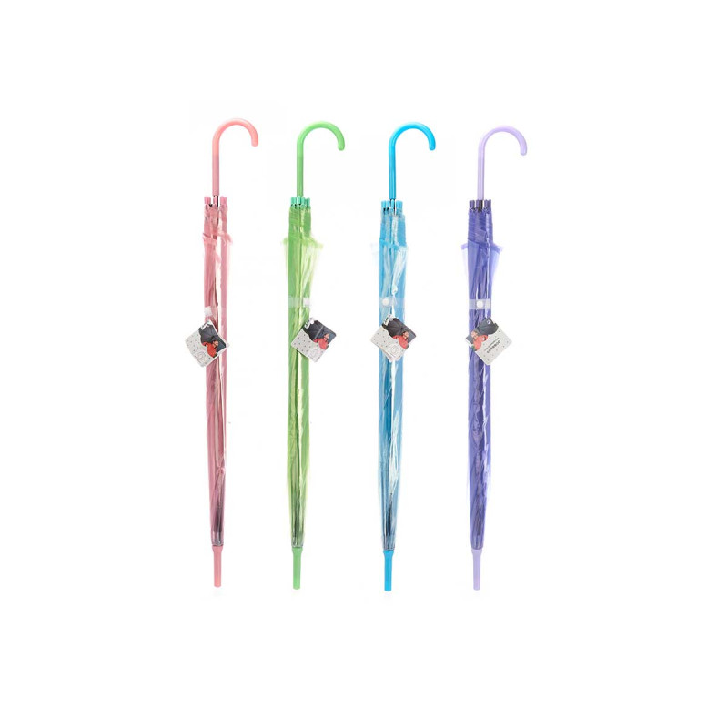 OMBRELLO PER BAMBINI TRASPARENTE ASSORTIMENTO 4