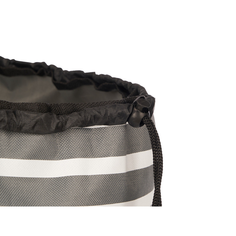 CARRELLO SPESA 2 RUOTE RIGHE GRIGIO