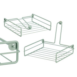 SUPORTE PARA GUARDANAPOS EM AÇO VERDE MENTA