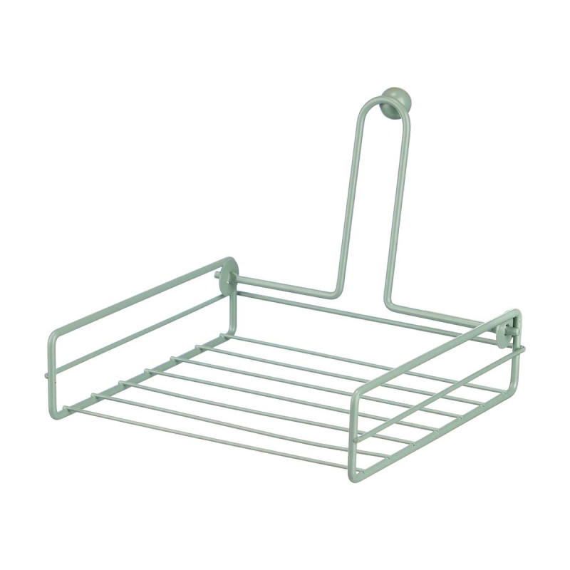 SUPORTE PARA GUARDANAPOS EM AÇO VERDE MENTA