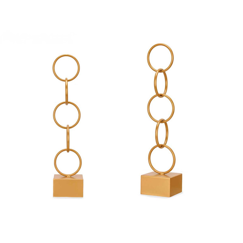ELEMENTO DECORATIVO AROS ORO GRANDE