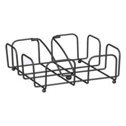 SUPORTE PARA GUARDANAPOS PRETO EM AÇO