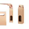 WINE BAG KRAFT WITH WINDOW