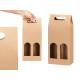 BOLSA VINO KRAFT VENTANA DOBLE