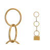 ELEMENTO DECORATIVO AROS ORO GRANDE