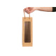 WINE BAG KRAFT SQUARED WITH HANDLE 