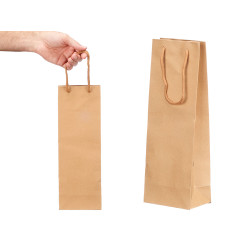 SACO PARA GARRAFA KRAFT QUADRADO LISO