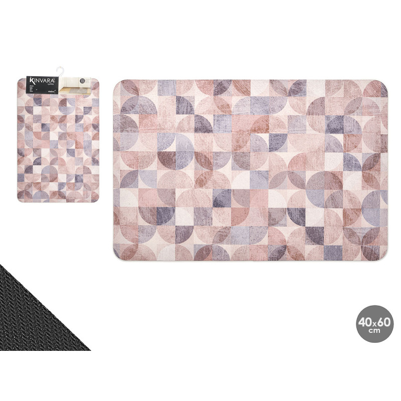 TAPIS DE CUISINE MOSAIQUE TERRE 40X60CM