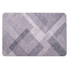 GREY RHOMBUS KITCHEN RUG 40X60CM 