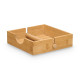PORTATOVAGLIOLI QUADRATO BAMBU 18,5X18,5CM