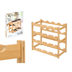 PORTE-BOUTEILLES EN BAMBOU 16 BOUTEILLES