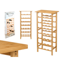 PORTABOTTIGLIE BAMBU 27 BOTTIGLIE