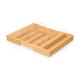 CUTLERY HOLDER BAMBOO 7 SPACES FOLDING 