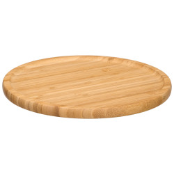 BANDEJA EM BAMBU REDONDA 26X26CM
