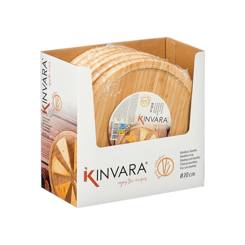 ROUND BAMBOO TRAY 20X20CM