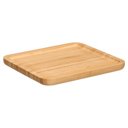 SQUARE BAMBOO TRAY 20X20CM