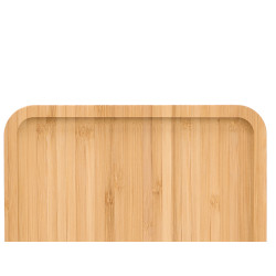 SQUARE BAMBOO TRAY 20X20CM