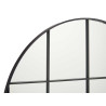 MIROIR MURAL ROND 100CM NOIR