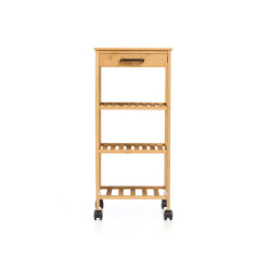 BAMBOO KITCHEN TROLLEY