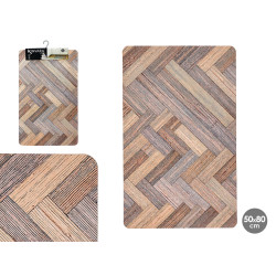 WOOD EFFECT KITCHEN CARPET 50X80CM