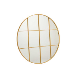 MIROIR MURAL ROND 100CM OR