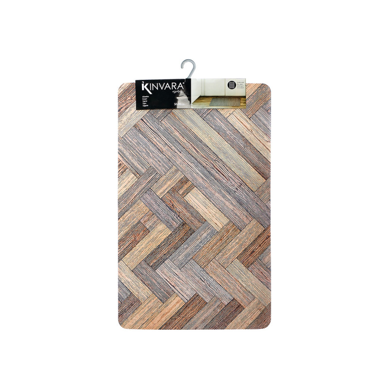 ALFOMBRA COCINA EFECTO MADERA 50X80CM