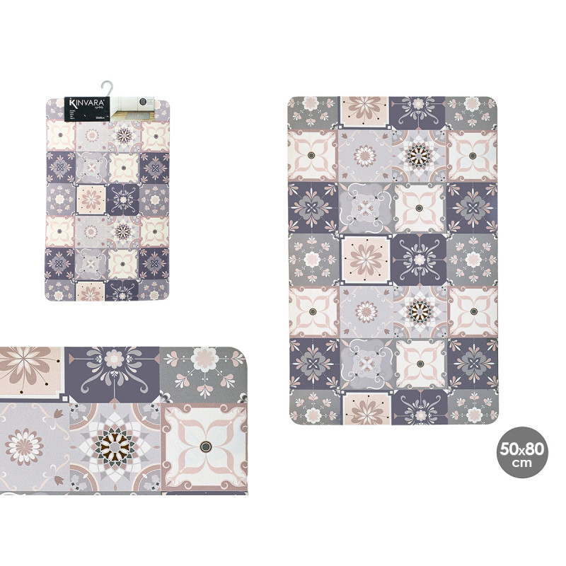 TILE EFFECT KITCHEN CARPET 50X80CM