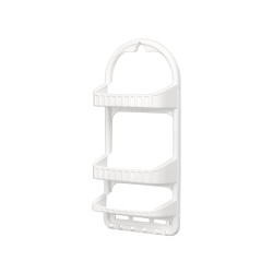 SCAFFALE A 3 ALTEZZE BIANCO GANCI  VENTOSE