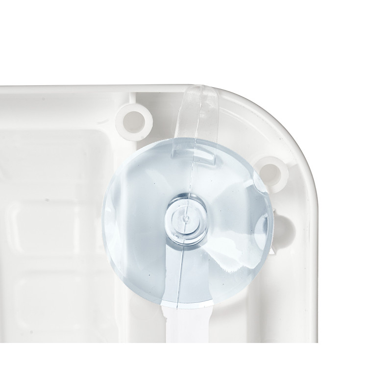 SHELF 3 HEIGHTS WHITE SUCTION CUP HANGERS