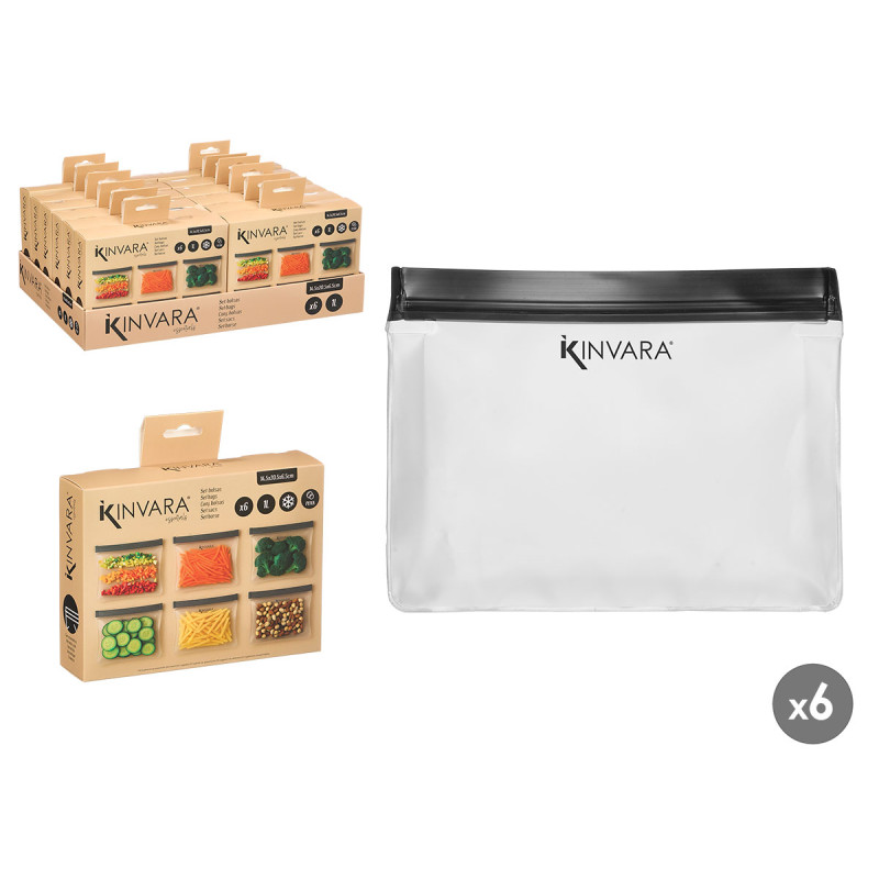 SET 6 PEVA BAGS 1000ML