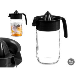 ESPREMEDOR VIDRO 660ML PRETO