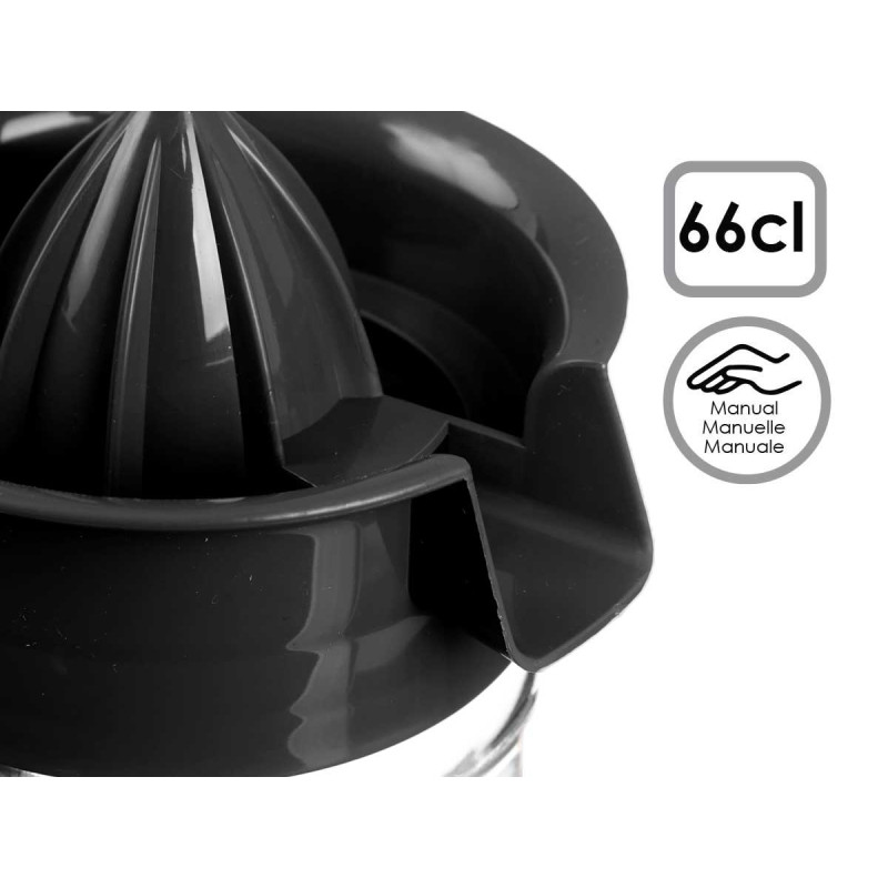 EXPRIMIDOR CRISTAL 660ML NEGRO