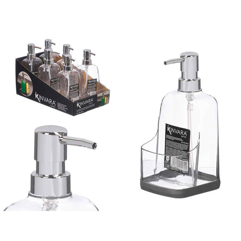 DISPENSADOR DE COZINHA CINZENTO TRANSPARENTE