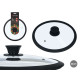 TAMPA DE SILICONE DE VIDRO COM 26 CM DE DIÂMETRO