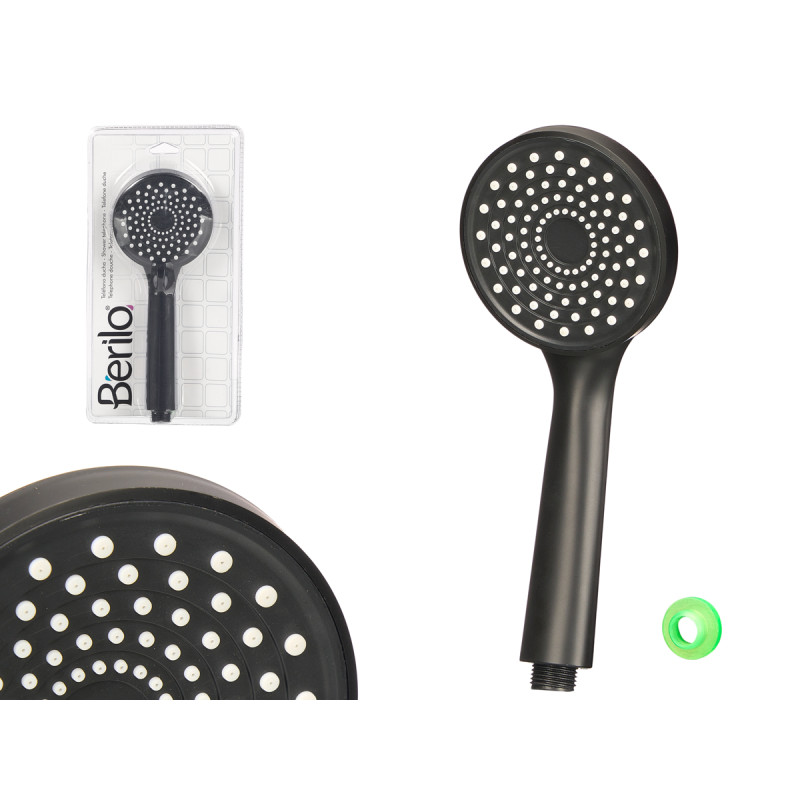 SHOWER HEAD BLACK WHITE