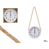 HORLOGE MURALE BLANCHE CORDE A SUSPENDRE 25CM