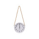 HORLOGE MURALE BLANCHE CORDE A SUSPENDRE 25CM