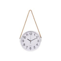 RELOJ PARED CUERDA COLGAR BLANCO 30CM
