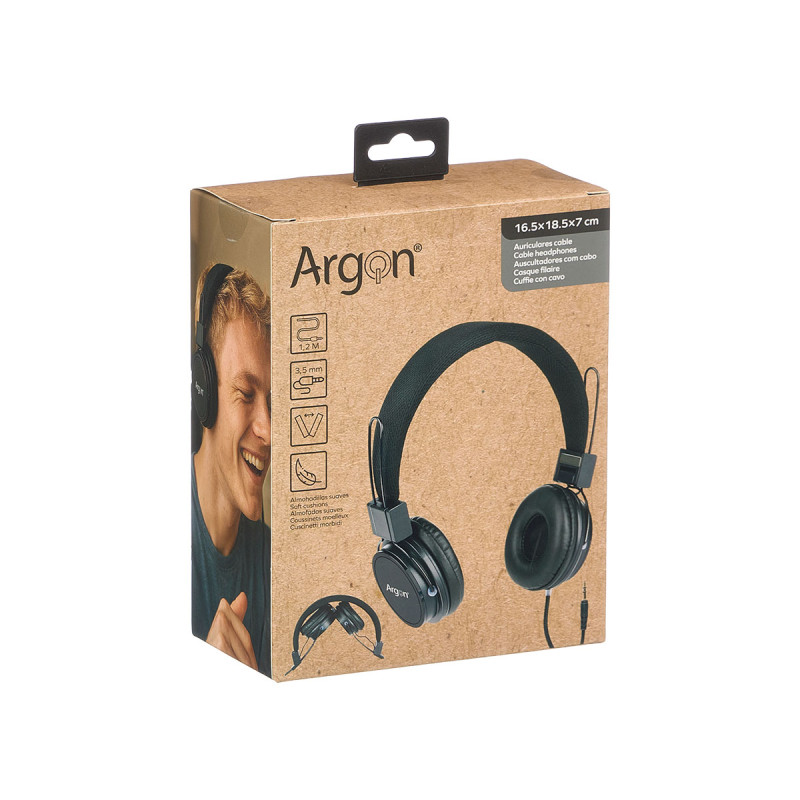 AURICULARES CABLE NEGRO