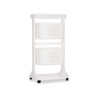 VERDULERO PLASTICO 2 ALTURAS RUEDAS BLANCO