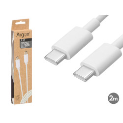 CABLE C TO C BLANCO 2M